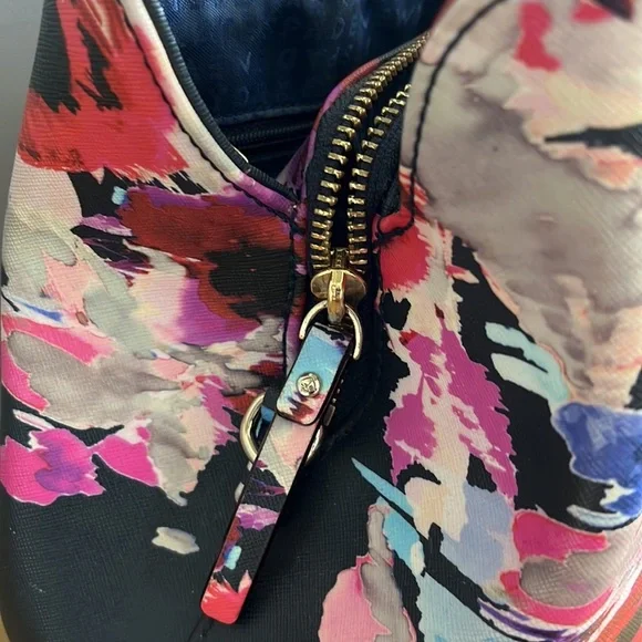 Kate Spade Black and Pink Floral Shoulder Bag - Picture 10 of 16